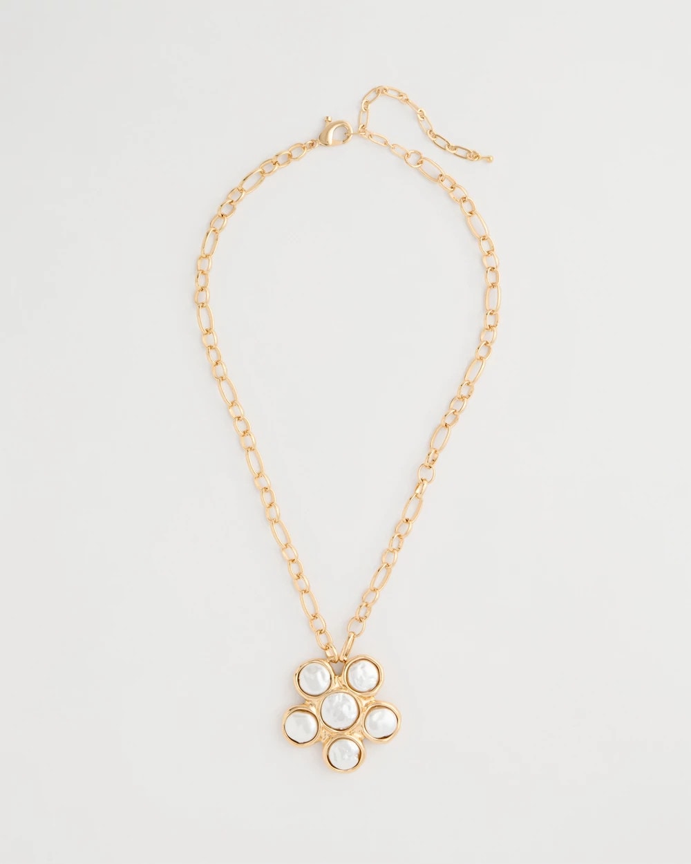 Chico's Popular - Siren Faux Pearl Pendant Necklace Pearl