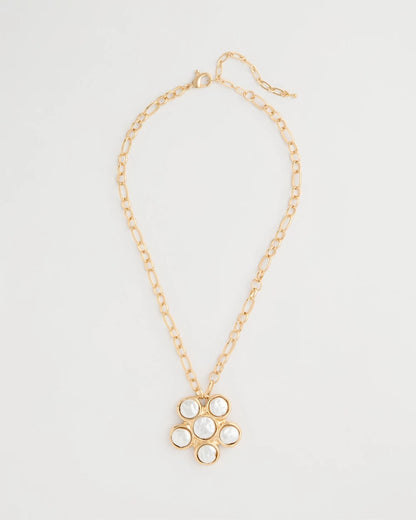 Chico's Popular - Siren Faux Pearl Pendant Necklace Pearl