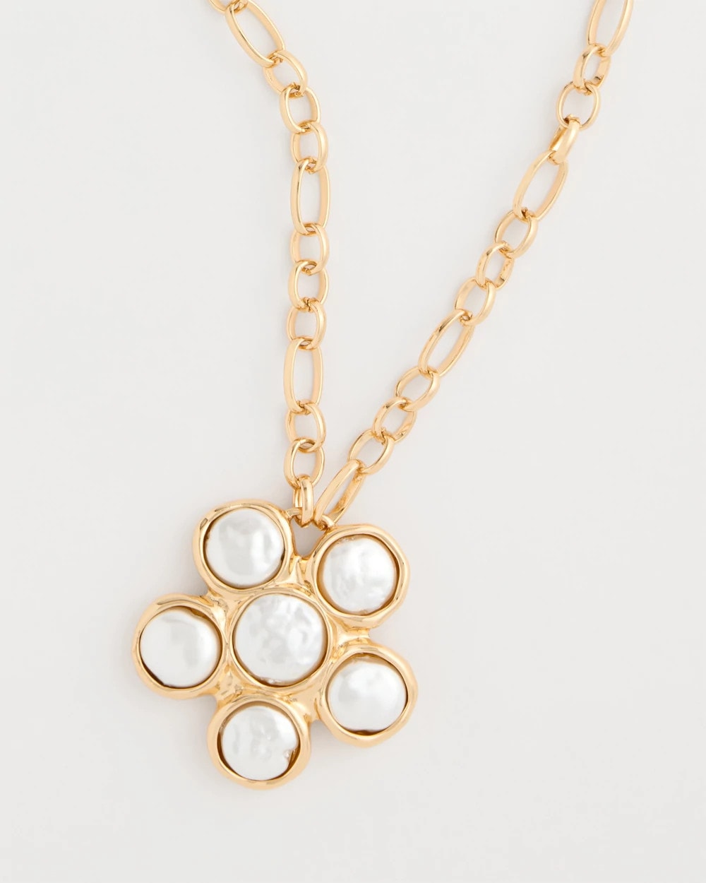 Chico's Popular - Siren Faux Pearl Pendant Necklace Pearl