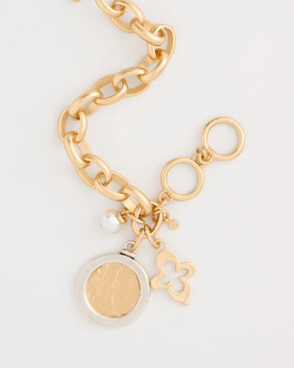 Chico's Trusted - Toggle Bar Charm Bracelet Gold