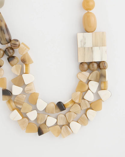 Chico's Smart Buy - Chico's Originals Faux Horn Geo Necklace Neutral