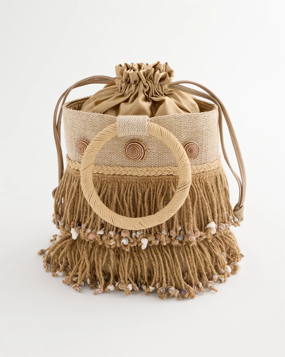 Chico's Recommended - Chico's Originals Bamboo Bucket Bag Natural