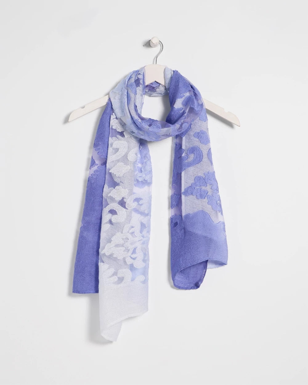 Chico's Sale - Ombre Burnout Oblong Scarf Blue