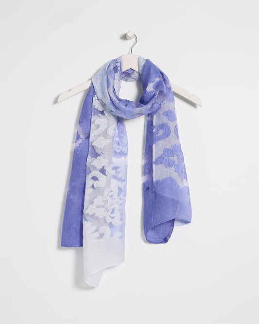 Chico's Sale - Ombre Burnout Oblong Scarf Blue