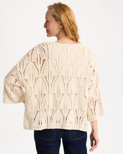 Chico's Smart Buy - Cotton Crochet Kimono Neutral
