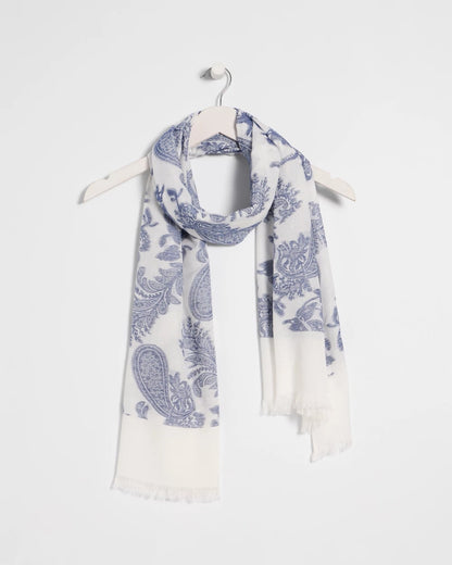Chico's Great Value - Paisley Jacquard Oblong Scarf Neutral
