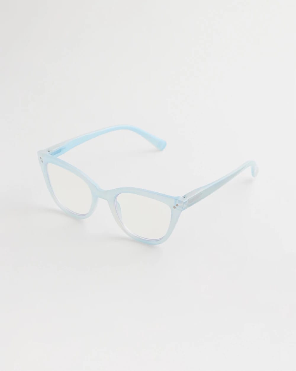 Chico's Everyday - Pearlescent Cat Eye Readers Light Blue