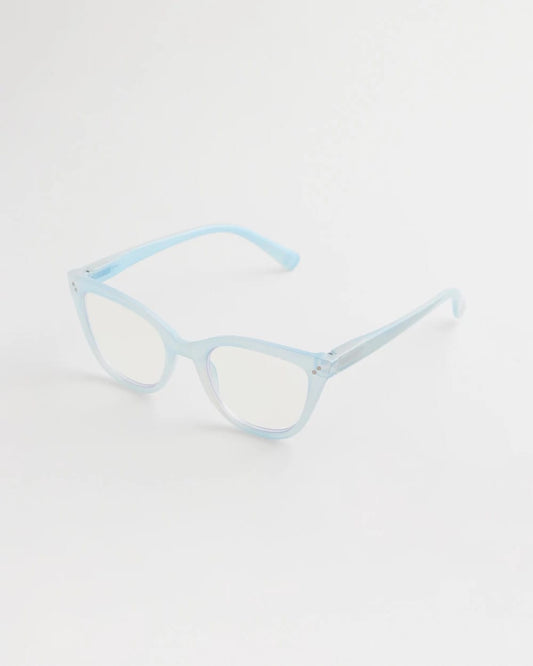 Chico's Everyday - Pearlescent Cat Eye Readers Light Blue