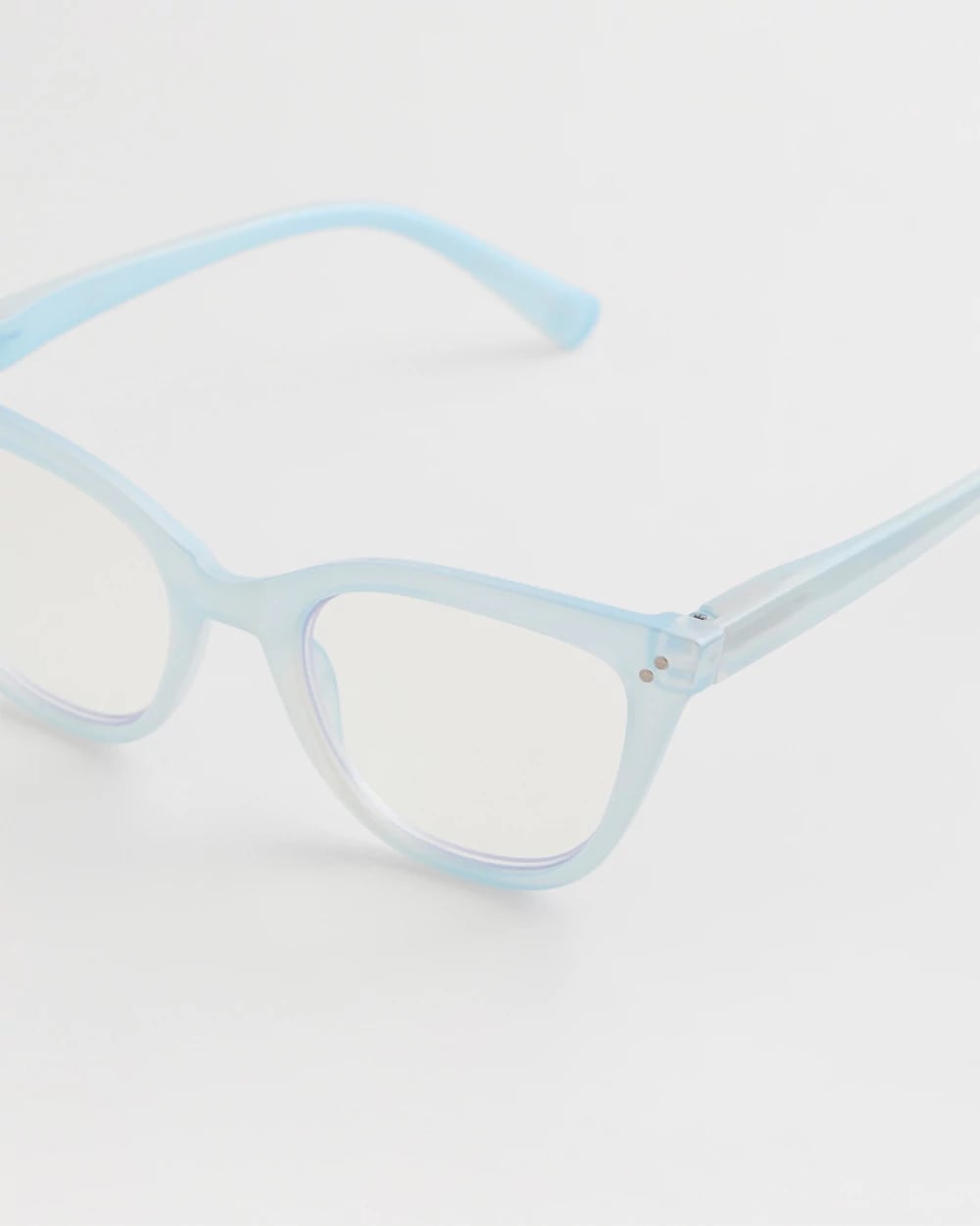 Chico's Everyday - Pearlescent Cat Eye Readers Light Blue
