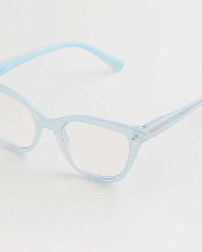 Chico's Everyday - Pearlescent Cat Eye Readers Light Blue