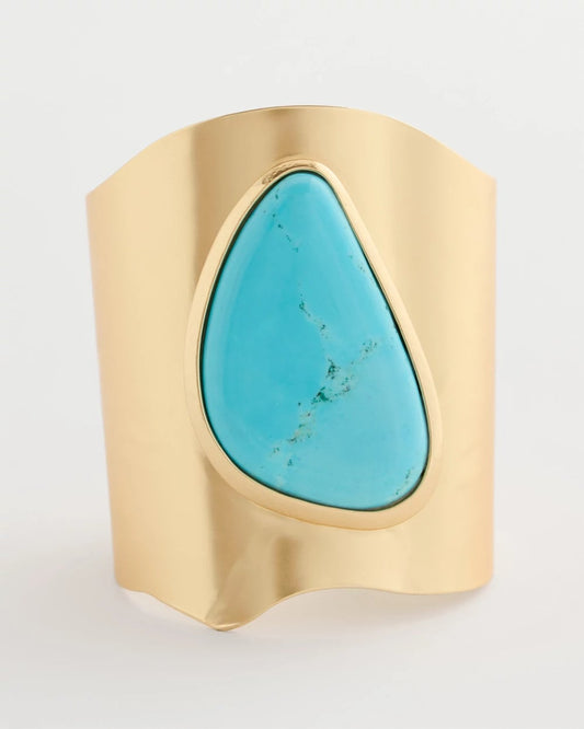 Chico's Hot Sale - Turquoise Blue Howlite Statement Cuff Turquoise