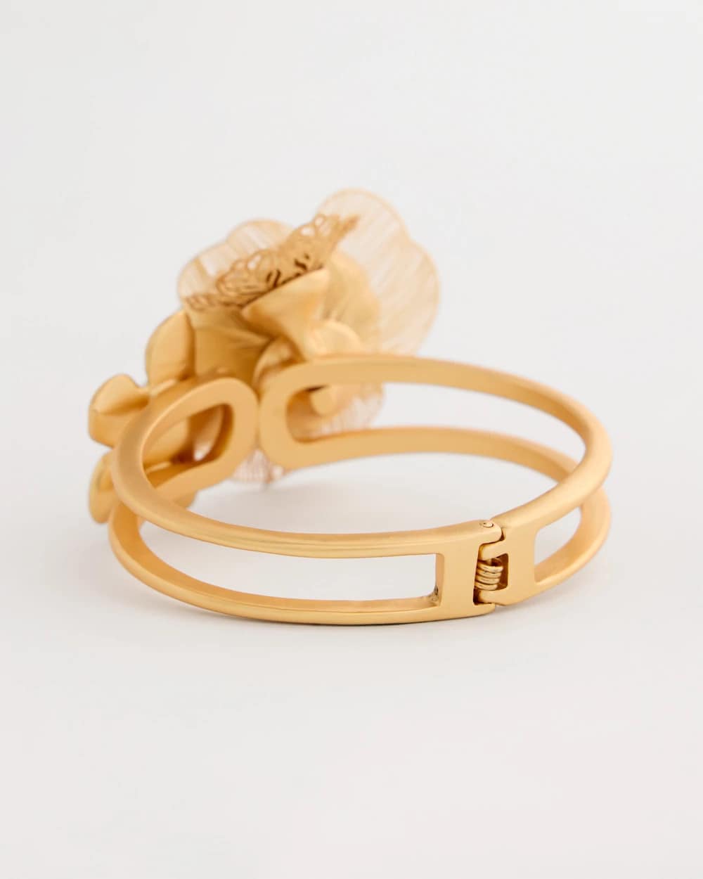 Chico's Customer Favorite - Filigree Flower Hinge Cuff Bracelet Gold