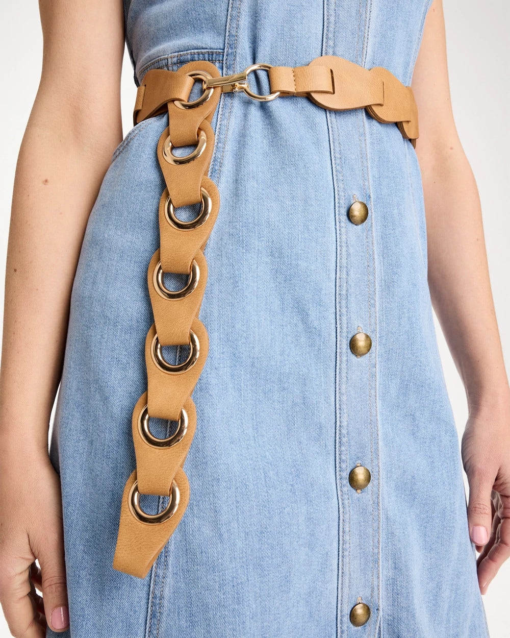 Chico's Essential - Grommet Belt Brown