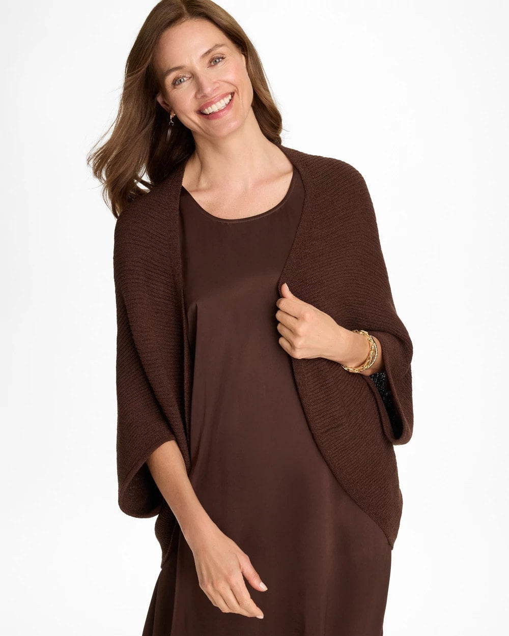 Chico's Value - Knit Cocoon Deep Brown