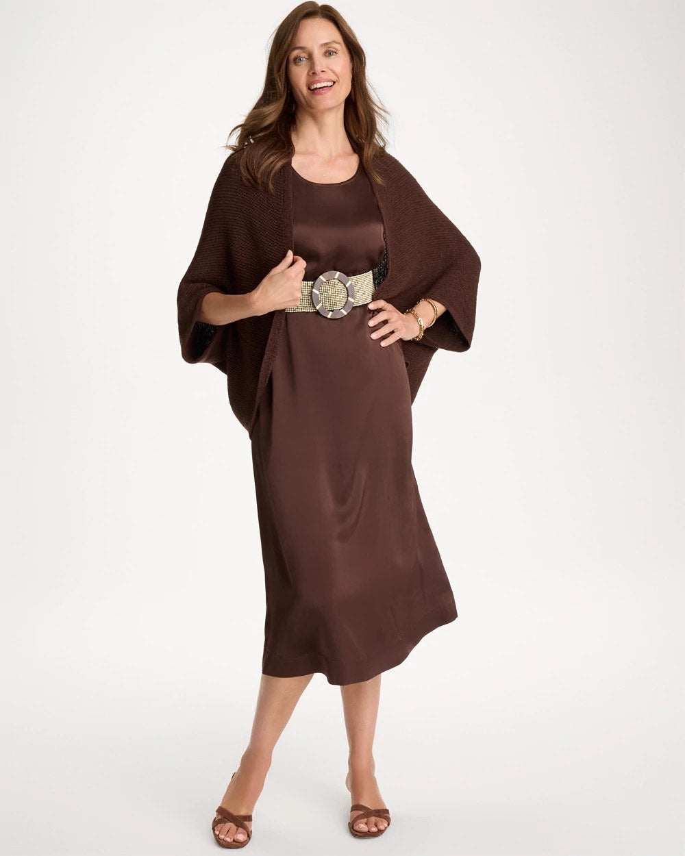 Chico's Value - Knit Cocoon Deep Brown
