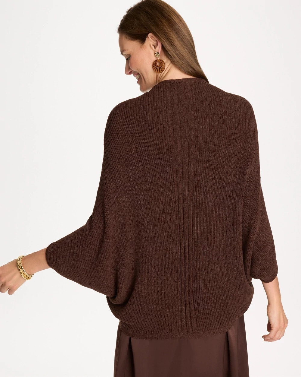 Chico's Value - Knit Cocoon Deep Brown