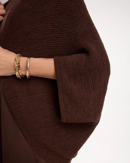 Chico's Value - Knit Cocoon Deep Brown
