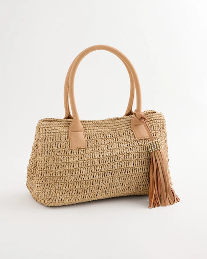 Chico's Deals - Chico's x Romi Tokyo Handbag Natural