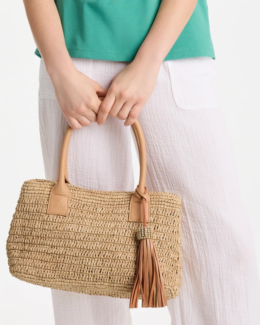 Chico's Deals - Chico's x Romi Tokyo Handbag Natural