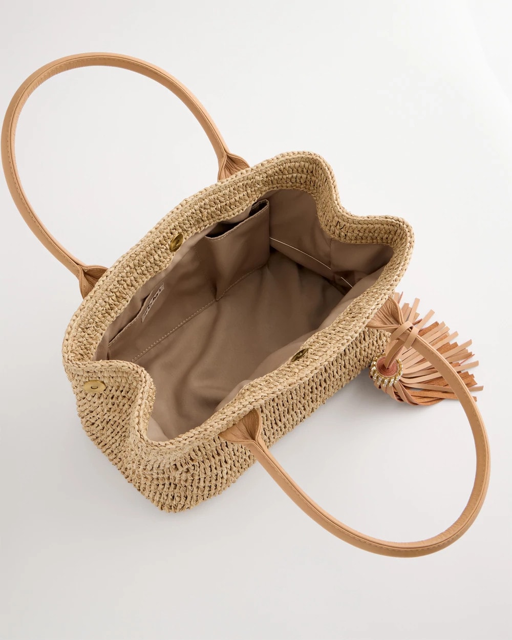 Chico's Deals - Chico's x Romi Tokyo Handbag Natural