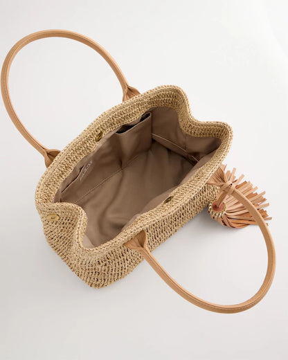 Chico's Deals - Chico's x Romi Tokyo Handbag Natural