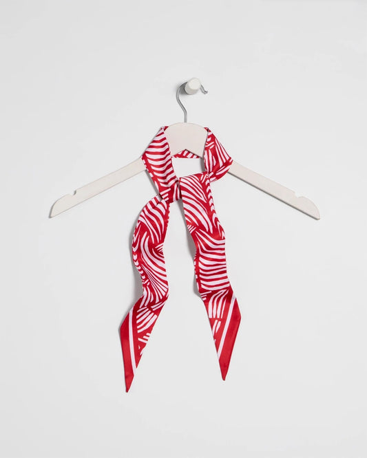 Chico's Exclusive - Printed Skinny Scarf Cherry Lush