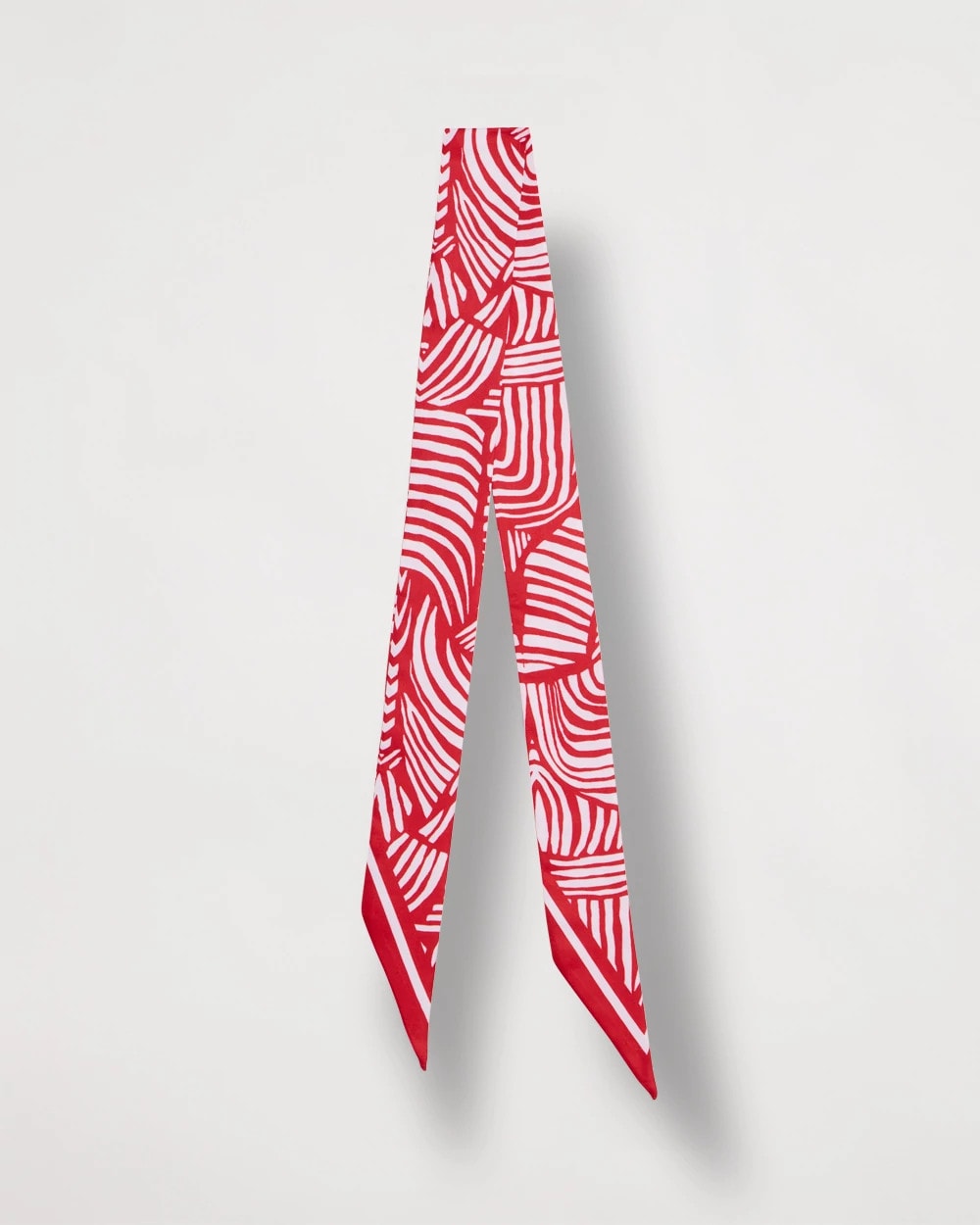Chico's Exclusive - Printed Skinny Scarf Cherry Lush