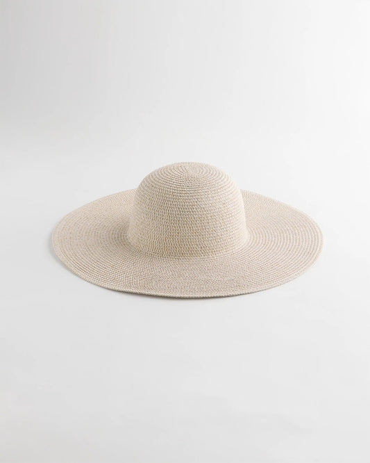 Chico's Classic - Metallic Straw Sun Hat Neutral