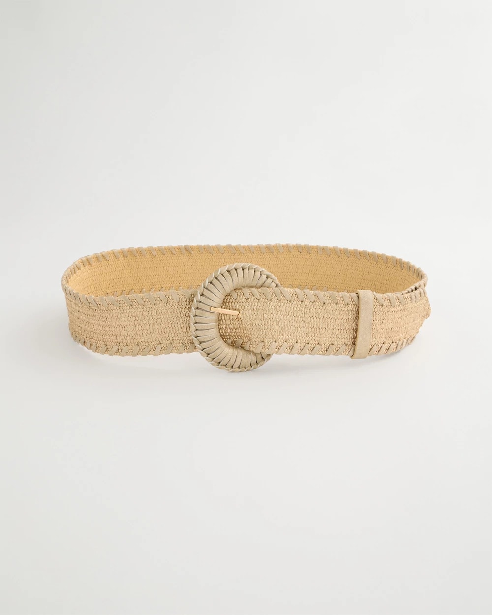 Chico's Essential - Chic Metallic Shine Stretch Belt Gold