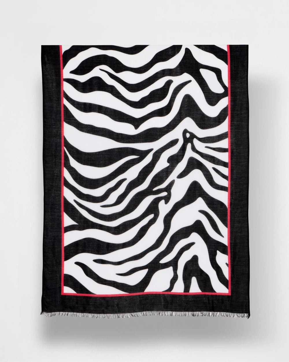 Chico's Exclusive - Animal Print Oblong Scarf Black
