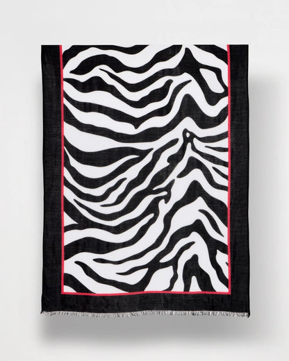 Chico's Exclusive - Animal Print Oblong Scarf Black