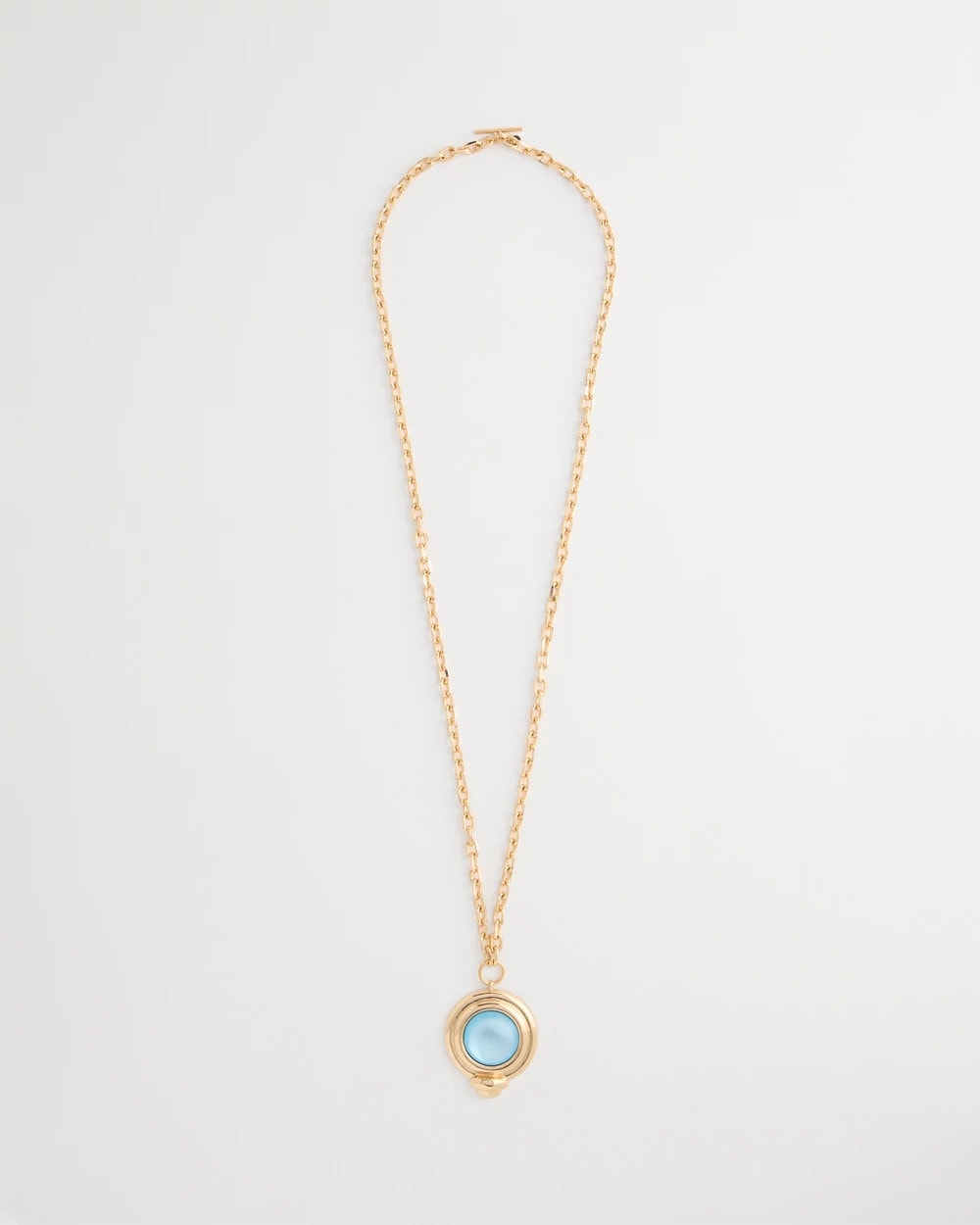 Chico's Classic - Twice As Nice Aqua Pendant Necklace Aqua