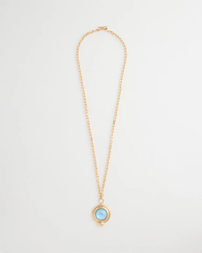 Chico's Classic - Twice As Nice Aqua Pendant Necklace Aqua