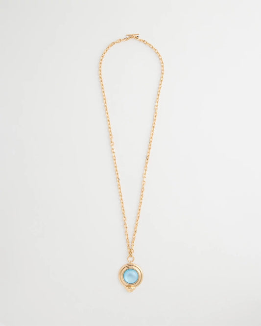 Chico's Classic - Twice As Nice Aqua Pendant Necklace Aqua