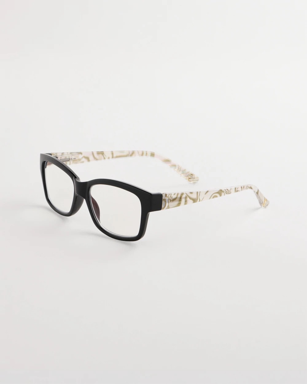 Chico's Quality - Black Square Shell Readers Black