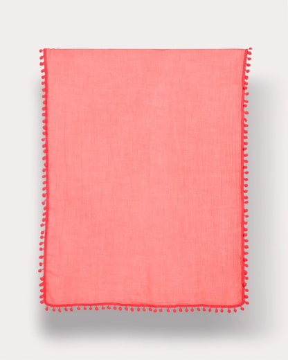 Chico's Best Price - Pom Pom Oblong Scarf Calypso Coral