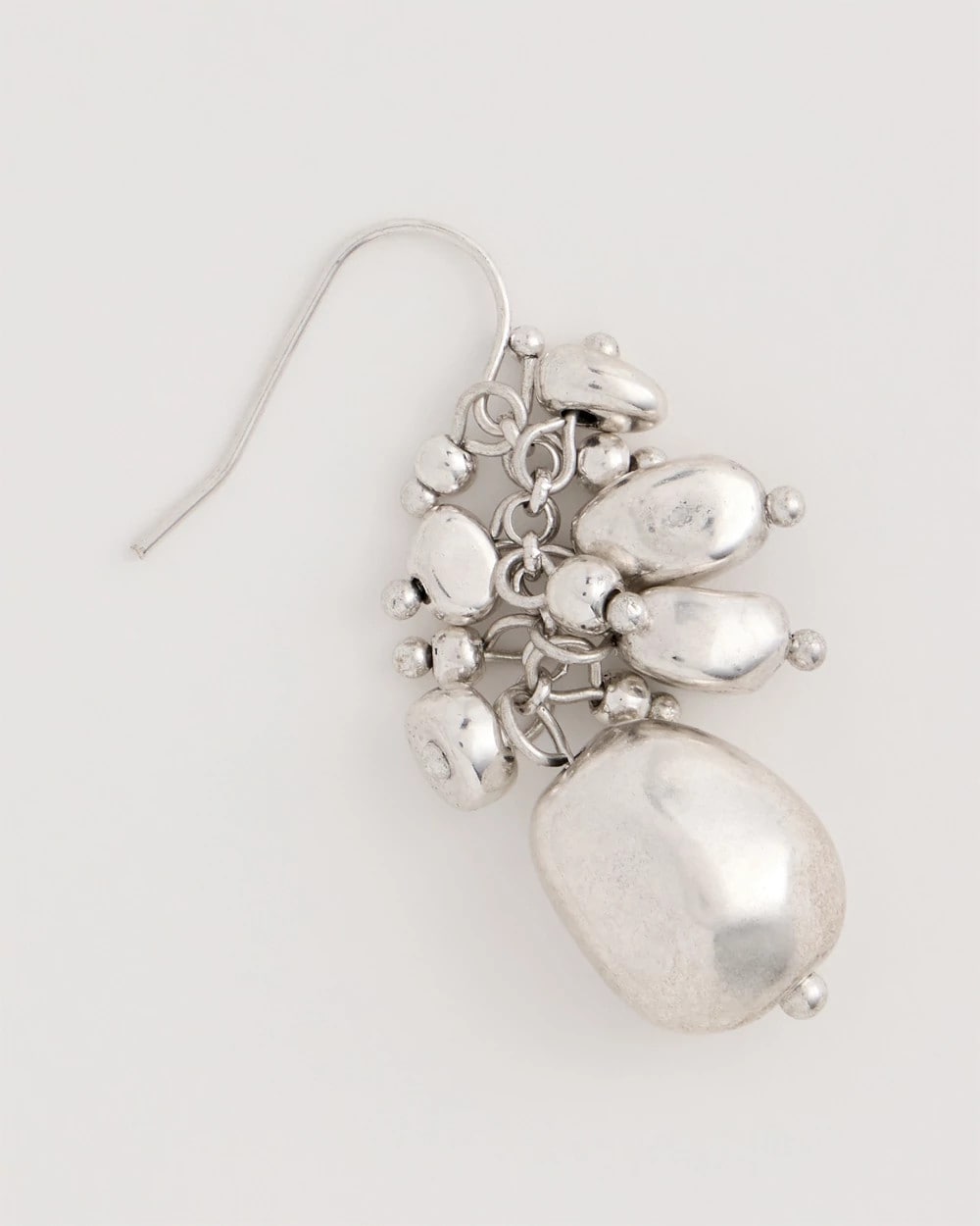 Chico's Value - Silvertone Cluster Earrings Silver