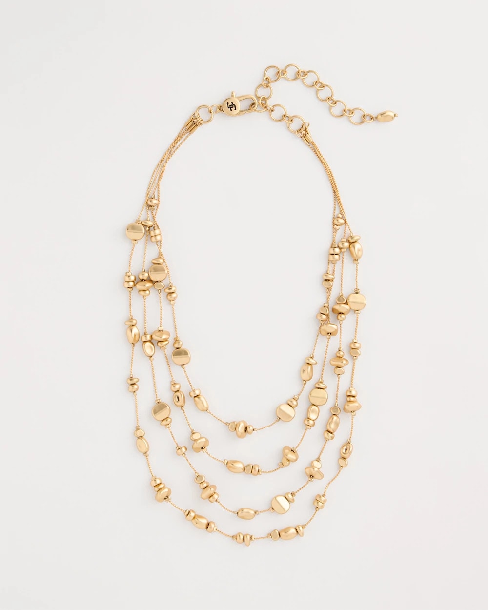 Chico's Premium - Golden Nugget Illusion Necklace Gold