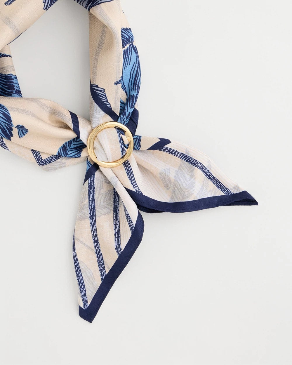 Chico's Hot Sale - Golden Round Scarf Ring Gold