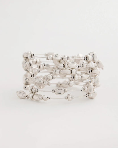 Chico's Sale - Silvertone Coil Bracelet Silver