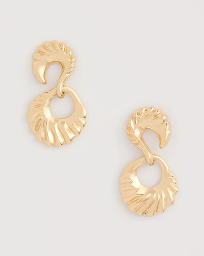 Chico's Classic - Golden Doorknocker Earrings Gold