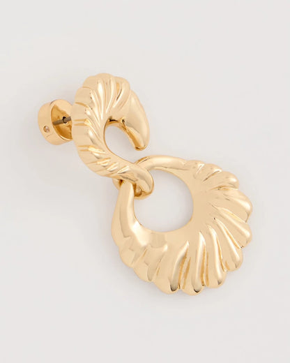 Chico's Classic - Golden Doorknocker Earrings Gold