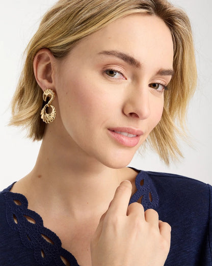 Chico's Classic - Golden Doorknocker Earrings Gold