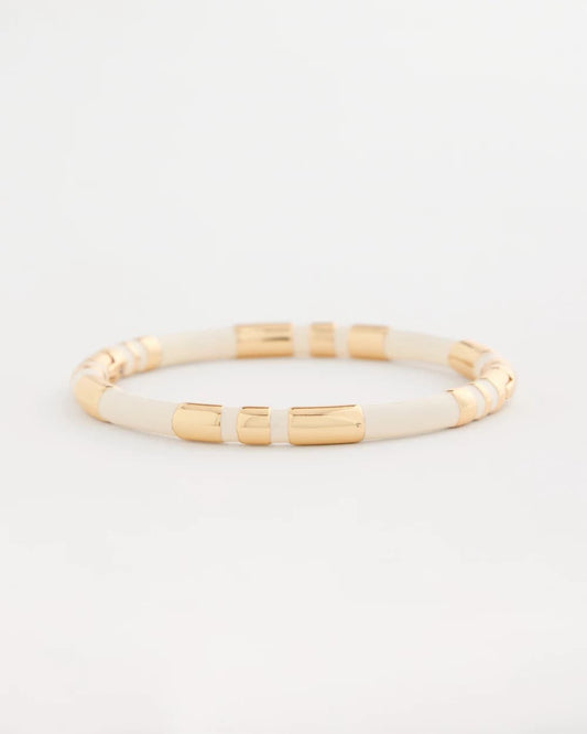 Chico's Smart Buy - White Enamel Hinge Bangle White