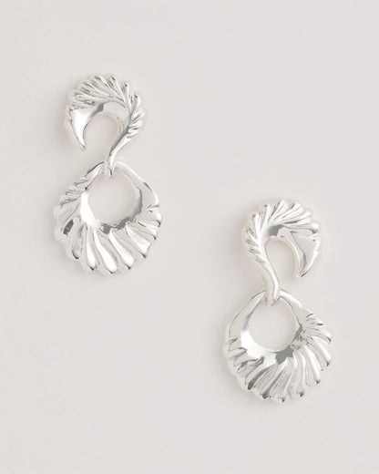 Chico's Customer Favorite - Silvertone Doorknocker Earrings Silver