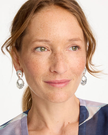 Chico's Customer Favorite - Silvertone Doorknocker Earrings Silver