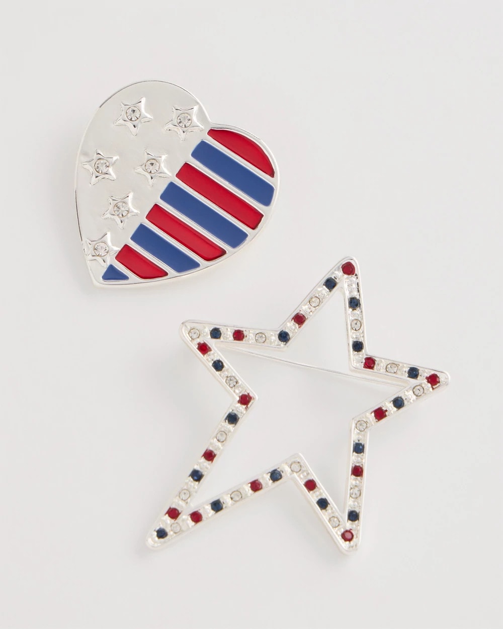 Chico's Premium - Americana Brooch Set of Two Multi