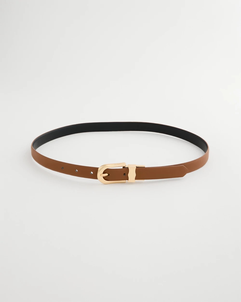 Chico's Popular - Skinny Reversible Trouser Belt Black/Brown