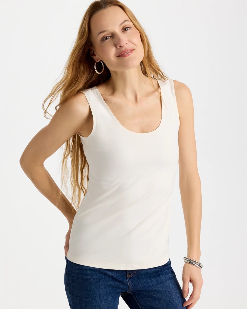 Chico's Great Value - Microfiber Tank Ecru