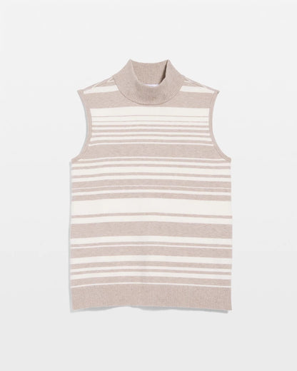 Chico's Essential - Zenergy® Luxe Cashmere-Blend Cap-sleeve Top Helium Faux Heather